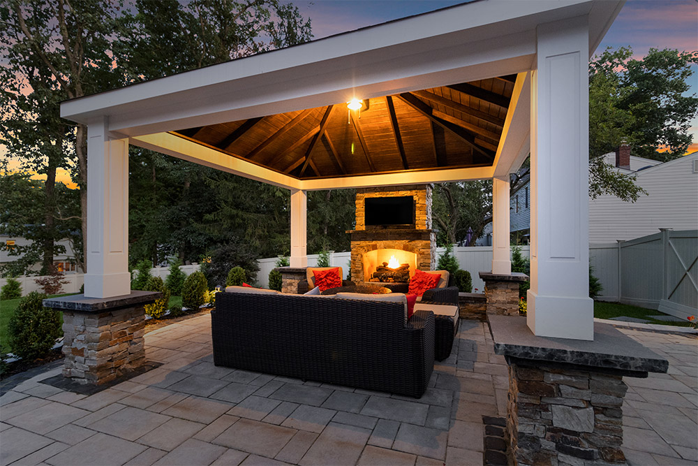 outdoor entertainment area